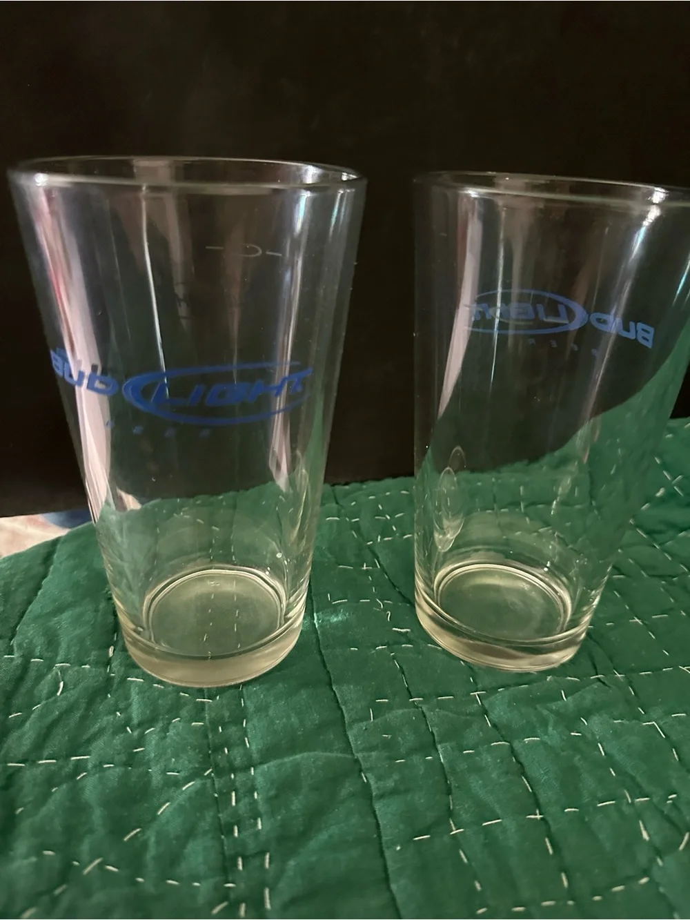 Bud Light clear pint